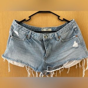 Topshop denim shorts